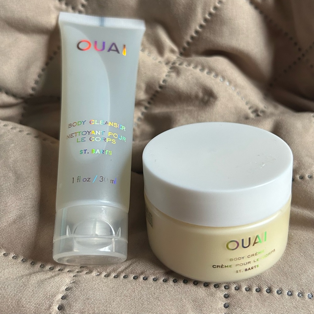 Ouai Body Creme and Body Cleanser Mini Set NEW